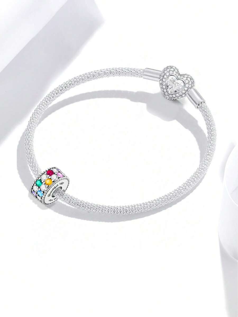 S925 Sterling Silver Light String Pendant Charm Pendant Ball Suitable