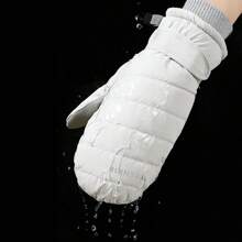 防滑触屏手套，防风防水滑雪手套，厚实保暖防滑雪地骑行手套，女士冬季保暖雪地手套，保暖，冬季手套，暖手器 - 彩色 - 查看 6