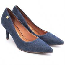 Vizzano Women's Pumps, Low Thin Heel, Soft, Original - 深色牛仔褲 - 查看 5
