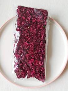 144 件头包人造迷你玫瑰纸花 - 12 束,每束 144 朵,非常适合 DIY 花环、婚礼礼物、家居装饰、圣诞节、母亲节、毕业典礼、丰收节、冬季 - 多功能装饰人造玫瑰,适用于工艺品和庆祝活动 - 144pcs - 查看 24