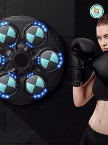 Maquina de Box, Máquina de Boxeo Musical Bluetooth con 1 Par de Guantes BUYTITI Q-798 - Negro - Ver 1