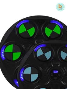 Maquina de Box, Máquina de Boxeo Musical Bluetooth con 1 Par de Guantes BUYTITI Q-798 - Negro - Ver 4