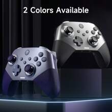 EasySMX X10 PC Controller - No Stick Drift, No Dead Zone Wireless Controller For PC, Steam And Switch - Upgraded Bluetooth Controller With Four Hall Effect - Include A Swappable Faceplate,For Black Myth Wukong - 紫色 - 查看 1