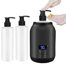 Máy sưởi dầu massage Máy sưởi kem dưỡng da đặc biệt Máy sưởi gel thích hợp cho gia đình Máy sưởi kem spa Salon với 2 chai - màu đen - Xem 2