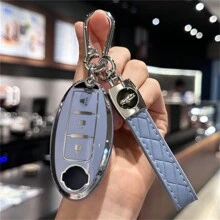 1 套 TPU 钥匙扣盖，适用于日产 Murano 配件，钥匙包带钥匙链，适用于 Rogue Armada Pathfinder Versa 智能钥匙 3 键 - 彩色 - 查看 18