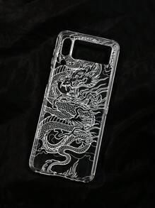 TPU Dragon Element Chinese Dragon Pattern Transparent Phone Case, Transparent TPU Anti-Drop Full Edge, Retro National Style Suitable For Daily And Streetwear, Compatible With IPhone & Galaxy, Compatible With IPhone 17 / 17 Air / 17 Pro / 17 Pro Max, Cover Compatible With IPhone & Galaxy Protective Shell, Compatible With IPhone 16E/13/14/15 Promax/16, Galaxy A26/A17 Case, Cover For S26/S26 PLUS/S26 Ultra Spring Birthday Gift - Multicolor - View 8
