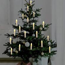 1pc Battery Operated LED Candle Light String With Clips, Suitable For Christmas Tree & Holiday Decor,Room Decor Christmas Decor Christmas Light Bedroom Decor Home Decor Party Decor Holiday Festivalchristmas Gift Thanksgiving Christmas Tree Decor Ornaments - Multicolor - View 11