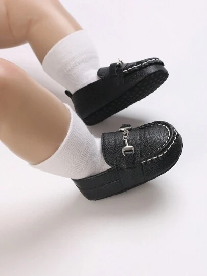 Newborn Infant Gentlemen Style Soft Bottom Comfortable Prewalker Shoes