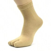 5Pairs Men's Casual Plain Color Five-Finger Socks, Breathable Comfy Split Toe Socks, Men's Socks For All Seasons - Multicolor - View 17