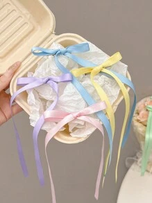 12件套女士发饰，涤纶编织丝带彩色蝴蝶结时尚发夹，甜美可爱，蕾丝优雅发爪，芭蕾舞风格Y2K仙女发饰，适合日常佩戴，情人节、上学、大学、蝴蝶结等可爱发饰套装