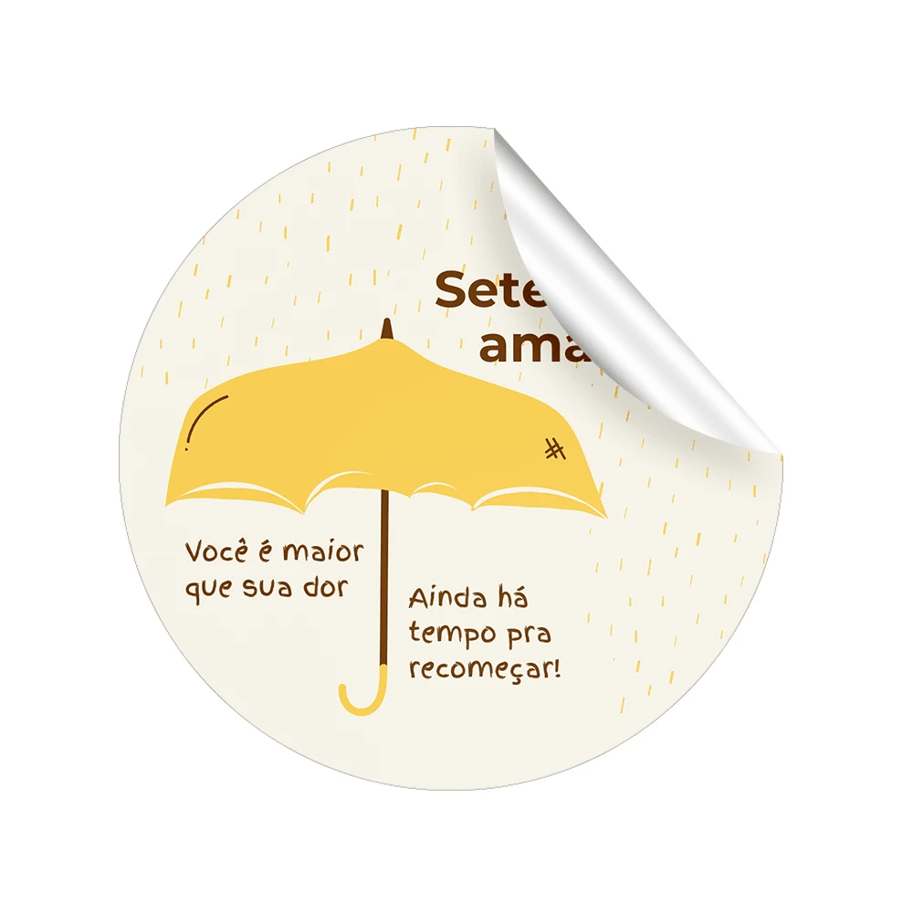 40 Adhesive Tags Labels Souvenirs Yellow September Campaign 3.5cm ...