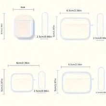 草莓/羽毛球图案保护套适用于 Airpods 蓝牙耳机，防震防刮 - 彩色 - 查看 10