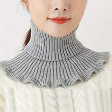 1pc Winter Knit Scarf, Warm Neck Wrap For Cold Weather