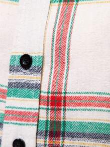 Camisa casual a cuadros para hombres, camisa de manga larga para hombres
