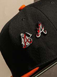 1/2Pcs Golf Cap Clip With Simple Metal New Cartoon Pin, Fun Decorative Pin, Golf Cap Badge, Baseball Cap Decoration, Creative Horror Ghost, Gift For Friends