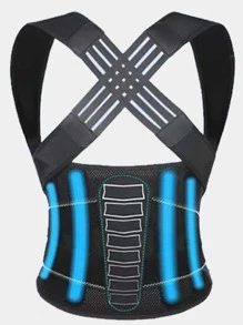 Correa ajustable unisex, diseño cómodo y transpirable, mejora la confianza corporal, ligero y flexible, ideal para uso diario, oficina, deportes y fitness