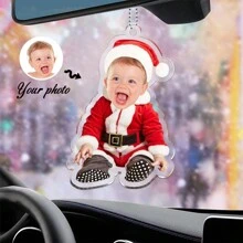 1 szt. spersonalizowanych akrylowych zawieszek na samochód ze zdjęciem – spersonalizowane wzory z Mikołajem, wyjątkowe pomysły na prezenty, idealne prezenty dekoracyjne, prezenty dla rodziny, Walentynki, dekoracje walentynkowe, urodziny, ukończenie szkoły, wystrój domu, dekoracje świąteczne, wystrój pokoju, Boże Narodzenie, wielofunkcyjne, trwałe, ozdobne, wielokrotnego użytku, wykwintne, stylowe, wysokiej jakości, kolorowe, nowoczesne, niestandardowe, spersonalizowane, niepowtarzalne, idealne prezenty dla niego, idealne prezenty dla niej, chłopaka, taty, dziewczyny, mamy, rodziny, przyjaciół, herbaciarni, domu, ogrodu, biura, na rocznice, na Walentynki, na Dzień Matki, na urodziny, na Dzień Ojca, na ukończenie szkoły, na ślub, na parapetówkę