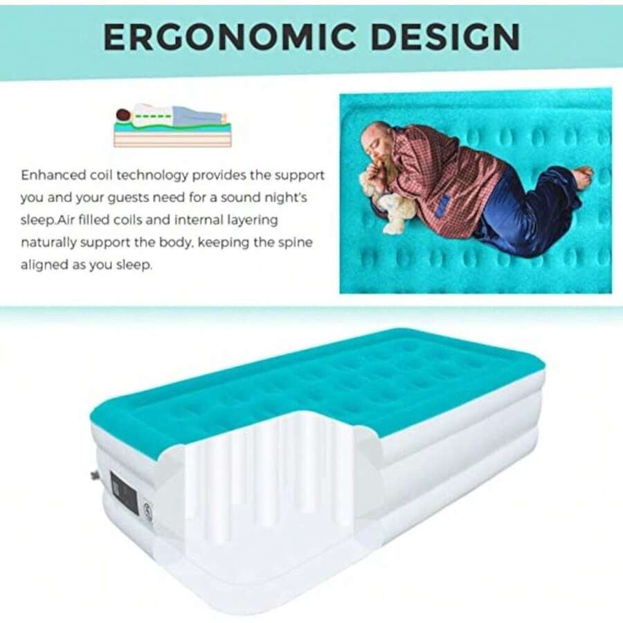 Twin Air Mattress Airbed With Built In Electric Pump SHEIN ITALIA