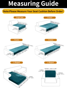 1 pieza Funda elástica de color liso de terciopelo de plata de zorro para cojín de sofá, funda protectora decorativa a prueba de polvo, adecuada para hotel, dormitorio