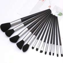 13 Cọ trang điểm, 3 Cọ trang điểm dạng đệm khí, Bông phấn, 1 Cọ trang điểm hình gấu, Hộp vệ sinh, Dụng cụ làm đẹp, Phấn mắt, Cọ đánh phấn chuyên nghiệp, Bộ cọ, Bộ cọ trang điểm, Bộ cọ trang điểm, Bộ trang điểm hoàn chỉnh, Bộ cọ trang điểm, Bộ trang điểm hoàn chỉnh, Bộ cọ, Bộ cọ trang điểm, Bộ quà tặng trang điểm, Bộ - Đen và trắng - Xem 3