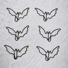 15/25 件蝙蝠回形针，适用于文书工作、办公室、学校和个人使用的回形针，万圣节和节日装饰，返校 - 黑色 - 查看 9