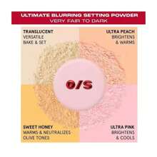 ONE/SIZE By Patrick Starrr Ultimate Blurring Setting Powder – Ultra Pink, 0.23 Oz / 6.5 G, Mini Loose Matte Setting Powder For Brightening And Long-Lasting Makeup, Blurring & Poreless Finish, Perfect For Baking And Shine Control, Vegan & Cruelty-Free - Ultra Pink - dành cho tông da sáng đến trung bình - Xem 4