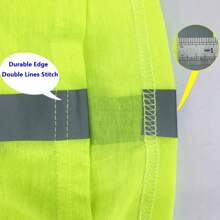 4 Pack High Vis Neck Gaiter Reflective Fishing Bandana Neon Safety Headwear Tube Face Shield With 2 Sides Reflective Stripe - 霓虹橙 - 查看 11