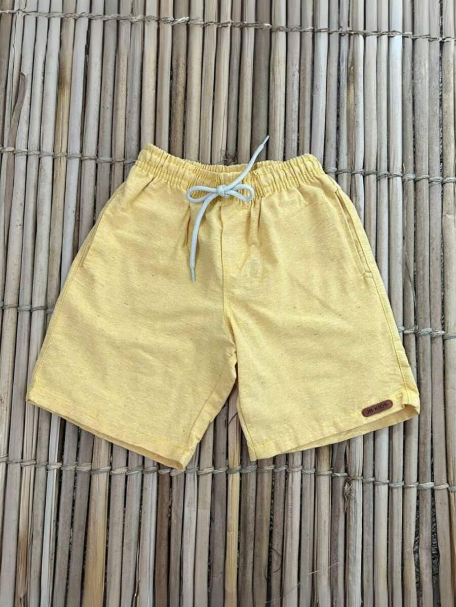 MODERN KIDS' BERMUDA BERMUDA FOR BOYS NEW - 黃色 - 查看 1