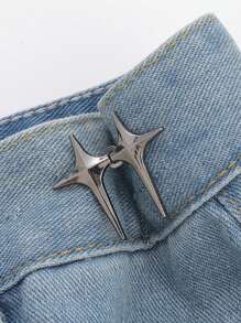 4 个可调节腰带收紧夹 - 十字星无缝裤扣针，适合日常和特殊活动，裤子不紧，也可用于大臀部，男女皆宜 - 深灰色 - 查看 14