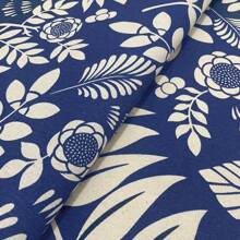 Acqua Decor Waterproof Fabric 1.40m Wide Sofa Cover, Cushion Cover - Floral Fundo Azul - 查看 2