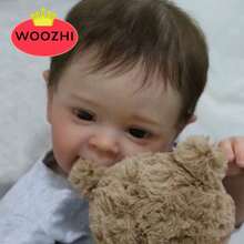 WOOZHI WOOZHIReborn Doll 22 Inches 55 Centimeters Reborn Boy Doll Silicone Can Move Limbs, Both Boys And Girls Can Play With The Doll Toy Gift Reborn Boy (Reborn Baby Doll)