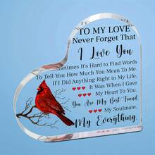 1 件浪漫亚克力爱情礼物 - 适合她、男朋友、丈夫、周年纪念日、情人节、生日和创意房间装饰 - 無色 - 查看 4