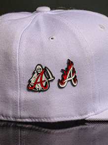 1/2Pcs Golf Cap Clip With Simple Metal New Cartoon Pin, Fun Decorative Pin, Golf Cap Badge, Baseball Cap Decoration, Creative Horror Ghost, Gift For Friends