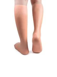 Foot care 1 Pair Apricot Color Silicone Moisturizing Soft SPA Skin Care Long Socks