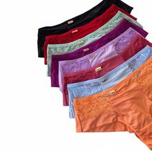 KIT Plus Size Panties Double String Wide Side Comfort Lingerie Women's Clothing Cheap - 彩色 - 查看 5