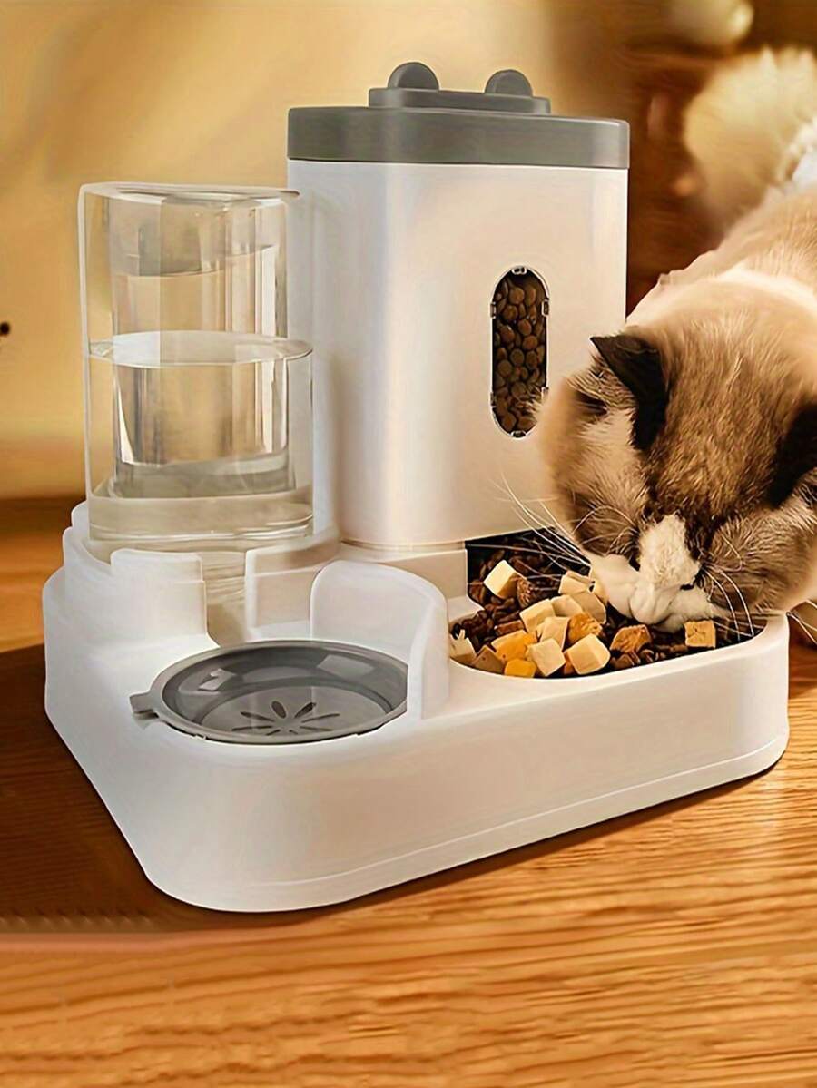 Automatic Cat Feeding Water Feeder Dog Bowl Cat Basin New ThreeInOne