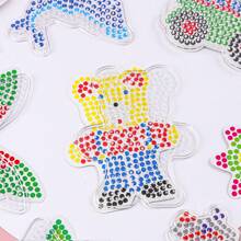 11 件保险丝珠板、5 毫米透明塑料钉板、可爱动物系列、包括 11 张彩色工艺珠卡、DIY 工艺礼物（11 种不同形状） - 珠板 - 查看 4