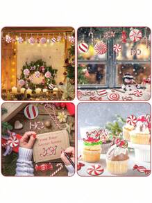 12 cái/bộ trang trí cây thông Noel tiệc Giáng sinh, đồ trang trí treo kẹo que, mặt dây chuyền trang trí Giáng sinh - Xem 5
