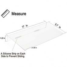 Computer Keyboard Display Stand. Laptop Stand. Transparent Acrylic Keyboard Stand With Tilt. Keyboard Stand. - Keyboard Stand - View 3