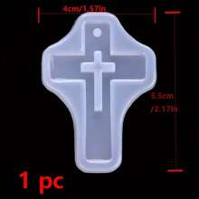 1 khuôn nhựa Epoxy pha lê silicon, mặt dây chuyền thánh giá nhiều hình dạng, vật dụng làm đồ trang sức thủ công DIY, khuôn làm móc chìa khóa, vòng cổ và phụ kiện tùy chỉnh - LMD0756 - Xem 14