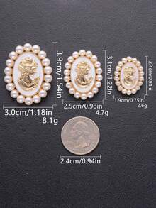 5 cái/gói Nút ngọc trai nhựa làm đẹp hình đầu nổi cổ điển, thích hợp cho khăn tắm, quà cưới, phụ kiện xe hơi, ốp điện thoại, mặt dây chuyền, giày thời trang, mũ, hộp quà, túi xách, quần áo, đồ trang sức DIY - Nhiều màu - Xem 16