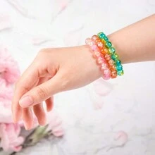 413/712 件玻璃粘土珠和吊坠，各种元素配件，适合 DIY 手工手链和珠宝制作，送给朋友、情侣、派对礼物 - 玻璃珠 - 查看 8