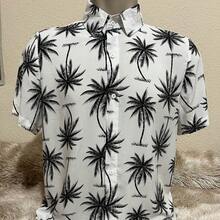 Men's Floral Shirts Comfortable Hawaiian Printed - 彩色 - 查看 1