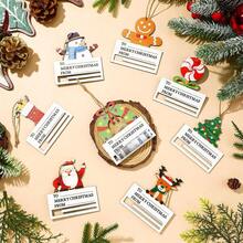8 chiếc hộp đựng tiền Giáng sinh, phong cách hỗn hợp, ông già Noel, người tuyết, người đàn ông bánh gừng, thiệp Giáng sinh bằng gỗ, hộp đựng tiền, quà tặng, hộp đựng tiền vui nhộn, đồ trang trí treo, thẻ đựng tiền, kẹp tiền, đồ trang trí cây thông Noel, đồ trang trí cho bữa tiệc ngày lễ mùa đông - Nhiều màu - Xem 3