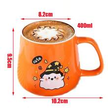 1 chiếc cốc gốm sứ sáng tạo mới 400ml/13oz, cốc cà phê hình quả bí ngô phù thủy/phù thủy dễ thương, cốc trà, quà tặng cho bạn trai, bạn gái, bạn bè, gia đình, thích hợp cho văn phòng, nhà riêng, phòng khách, phòng ăn, phòng ngủ, dã ngoại - Nhiều màu - Xem 2