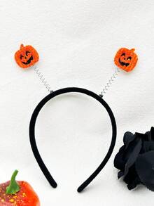 1 件万圣节南瓜黑猫骷髅头带 - 彩色 - 查看 12