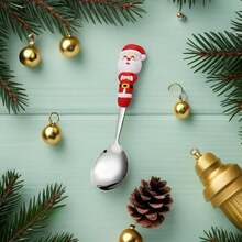 1 cái/2 cái/4 cái Thiết kế 3D INS sáng tạo - Bộ đồ ăn bằng thép không gỉ hình người tuyết dễ thương cho Giáng sinh, Bao gồm thìa ăn tối và nĩa, Hộp quà tặng, Nhà bếp, Tuyệt vời cho món tráng miệng và quà tặng ngày lễ, Bộ đồ ăn bằng kim loại, Thìa cà phê cực kỳ hấp dẫn, Thìa nĩa, Thích hợp cho Giáng sinh, Quà tặng Trang trí phòng tại nhà, Đồ dùng tiệc tùng - Nhiều màu - Xem 22