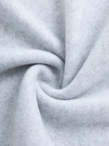 Teen Girl 1pc Casual Simple Exercise Fleece Hooded Sweatshirt, Thickened Warm, Spring, Autumn, Winter