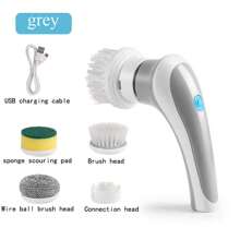 Bàn chải điện đa năng, chống thấm nước, dùng để vệ sinh bếp, bát đĩa - Bàn chải điện làm sạch - Xem 11