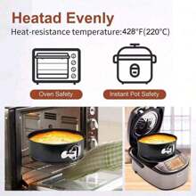 1/3pcs Thickened Round Lockable Cake Mold Baking Tools, Removable Bottom Baking Tray Cake Mold Set, Home Birthday Cake Non-Stick Baking Pan